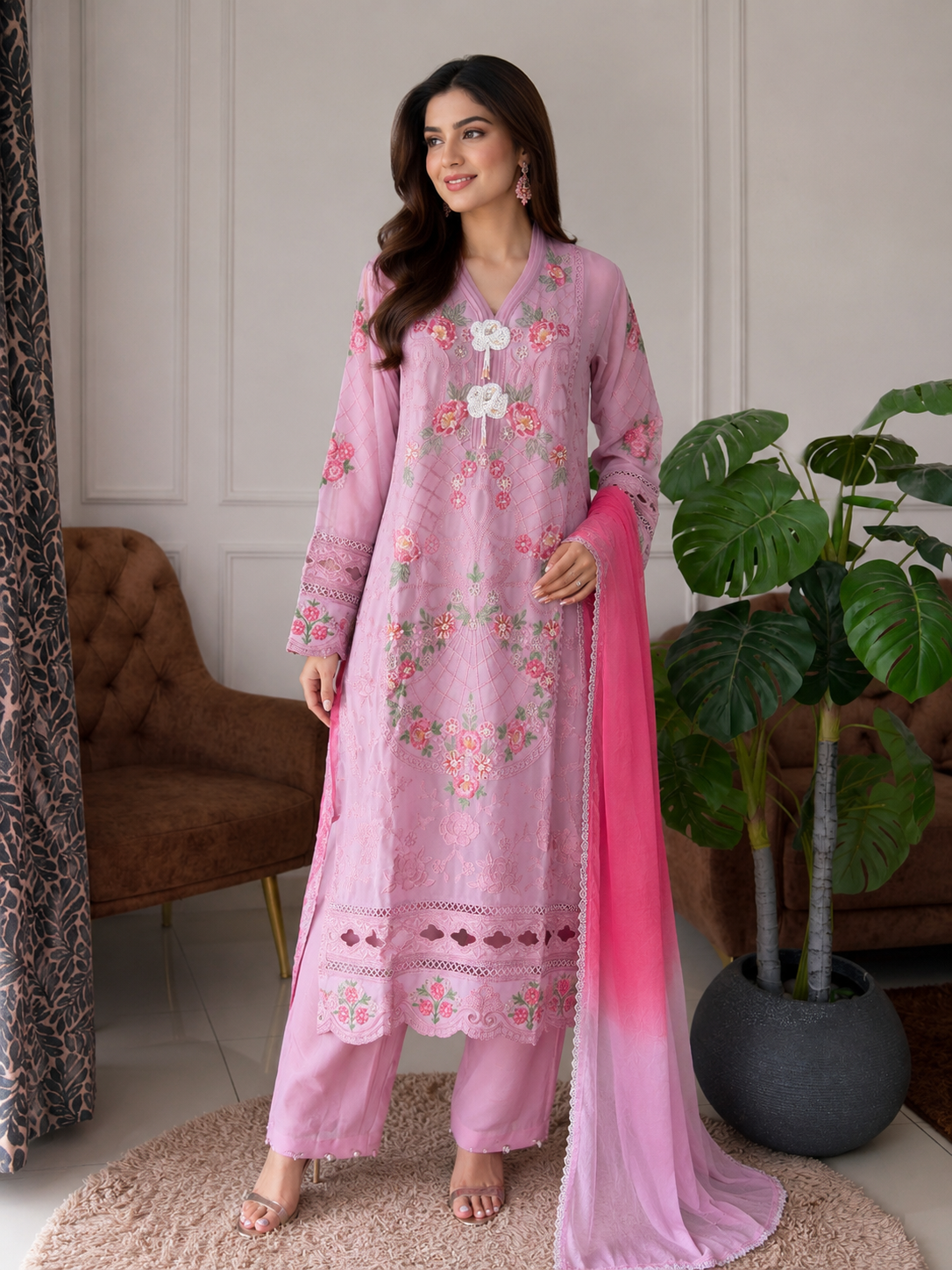 Georgette designer pakistani party wear