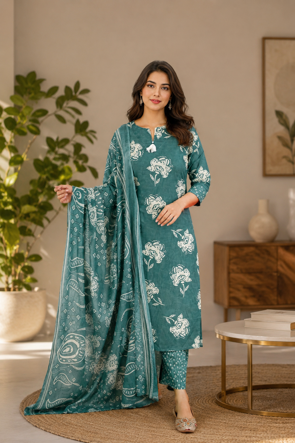 Pure Cotton Printed Premium Suit