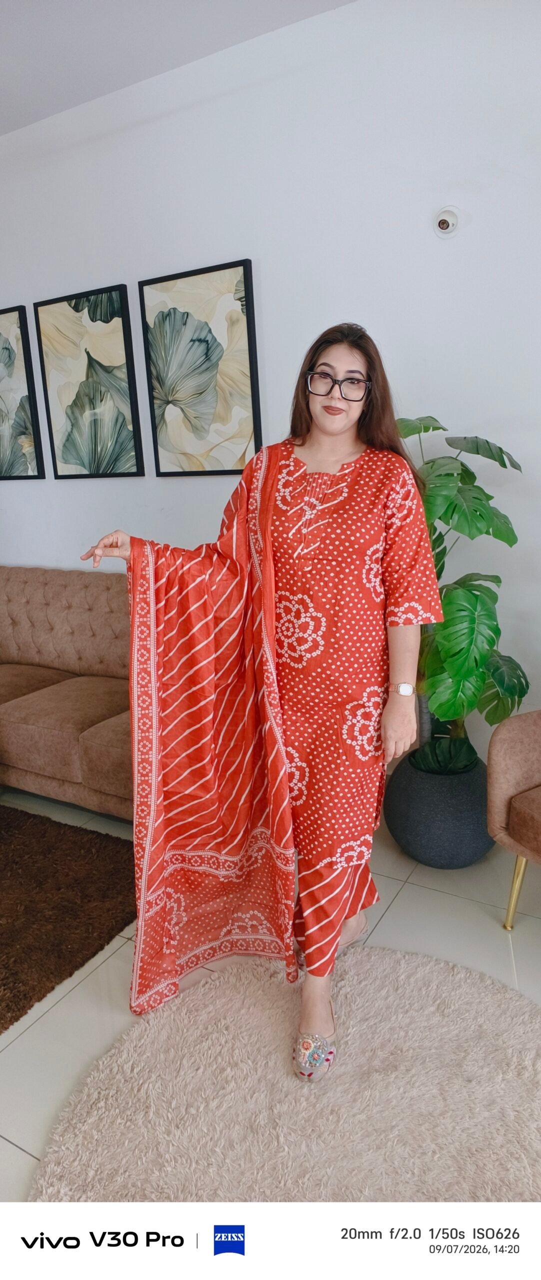 Printed Cotton Kurta Dupatta Set