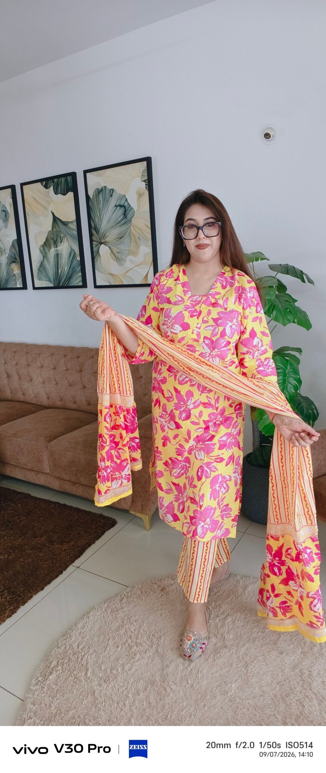 Printed Cotton Kurta Dupatta Set