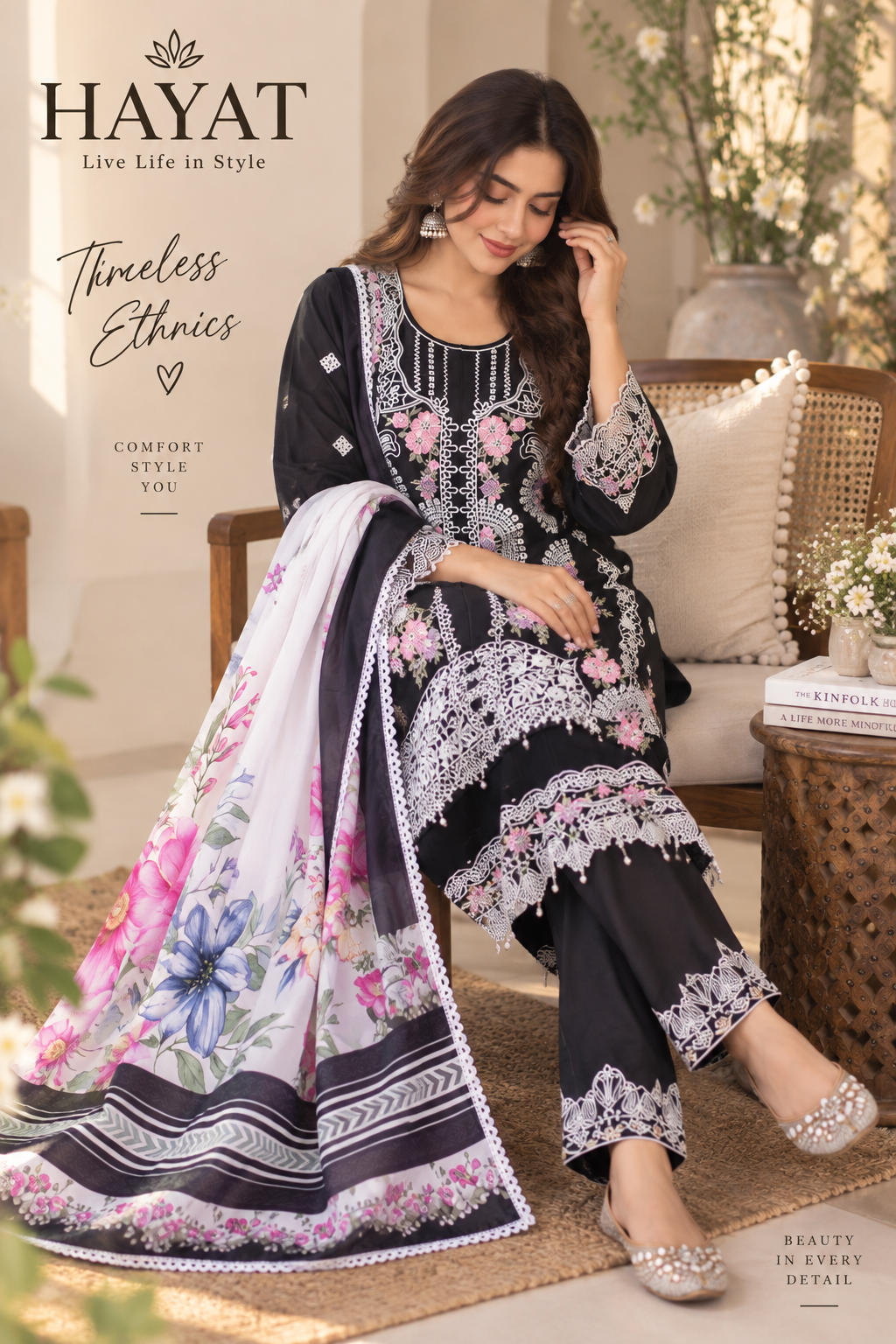 Pure Lawn Cotton with Mal Lining Premium Designer Pure Lawn Shifli Embroidered Kurta with Lining , Viscose Digital Printed Dupatta, Semi Elasticated Cotton Bottom